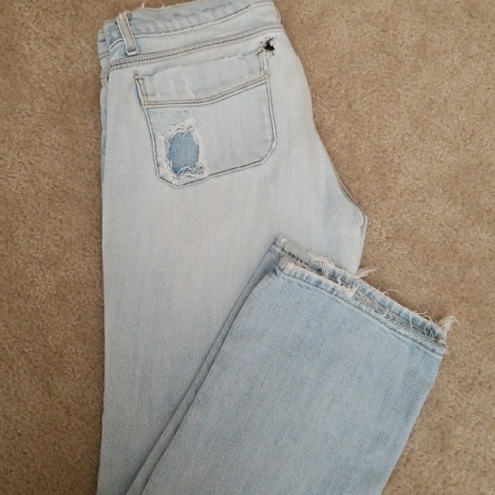 Distressed denim